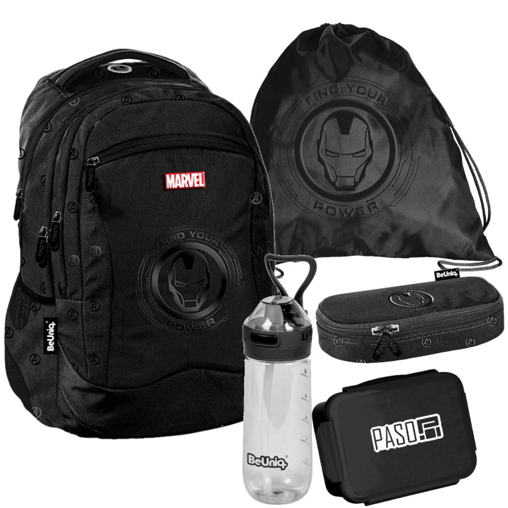 Schulrucksack BeUniq MARVEL - 5-Teiliges Set Produktbild 