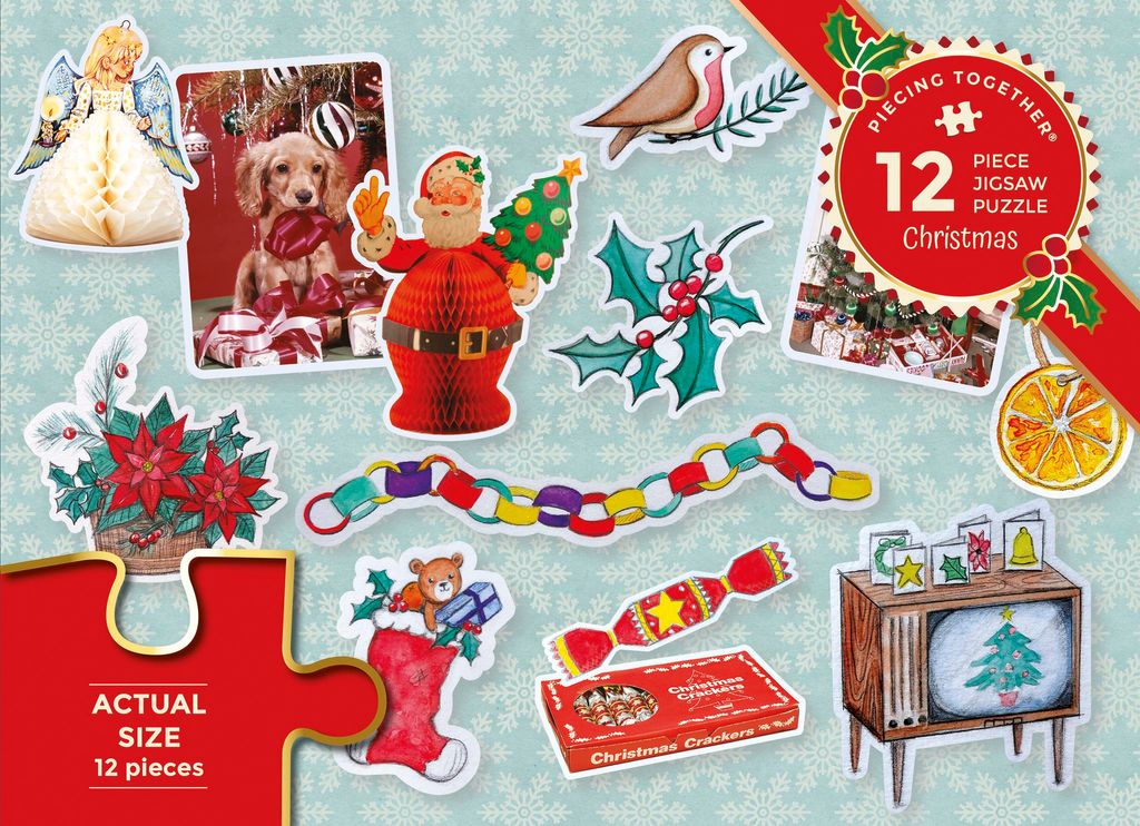Gibsons Weihnachts-Puzzle - 12 XXL Teile - Kinderlegespiel