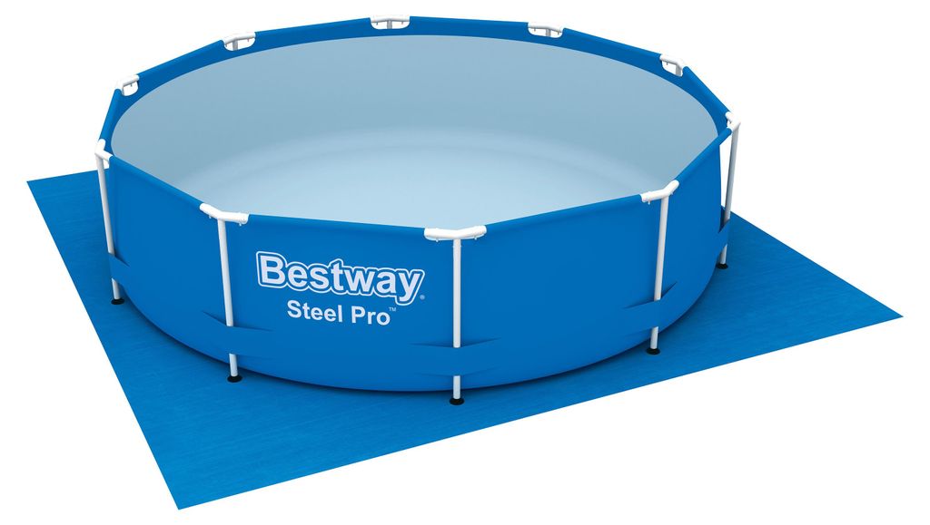 Bestway® PE- Bodenplane 335 x 335 cm, blau, quadratisch Produktbild 