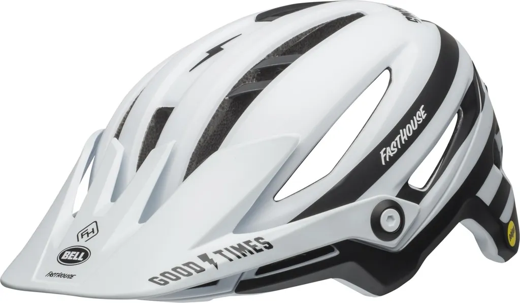 Bell Sixer Mips Casque avec Visière Réglable Noir/Blanc Fasthouse S
