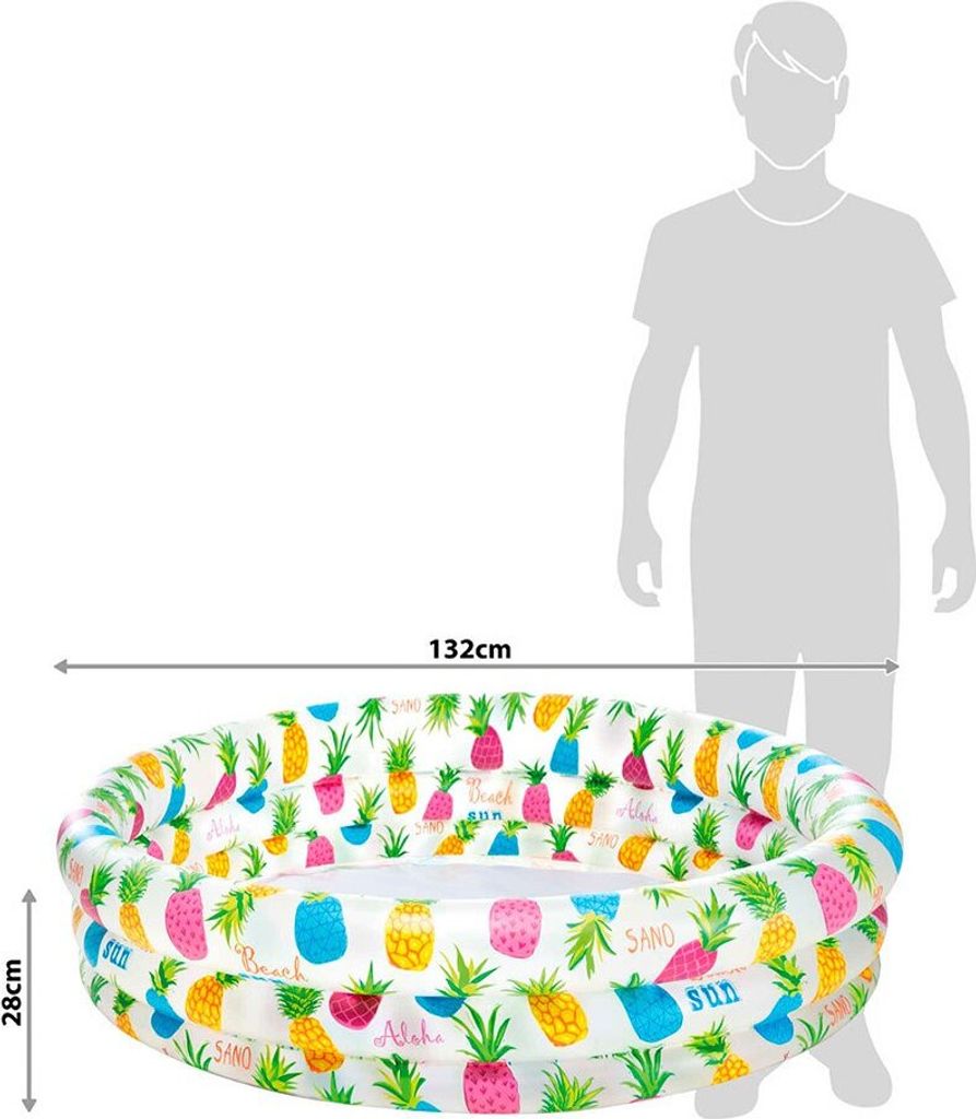 Intex Kinder Planschbecken 3-Ring-Pool Fishbowl Produktbild 10
