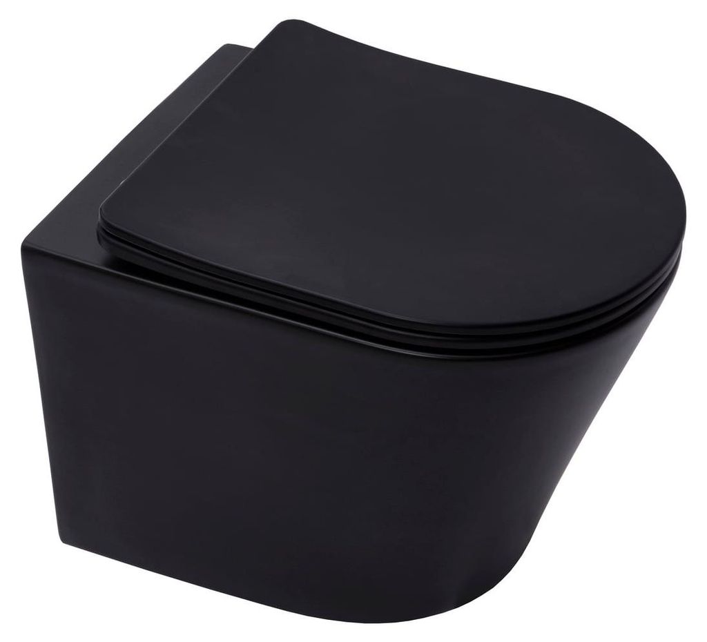 SAT Wand Hänge-WC kurz 48cm WC-Becken WC-Set mit SoftClose Produktbild 