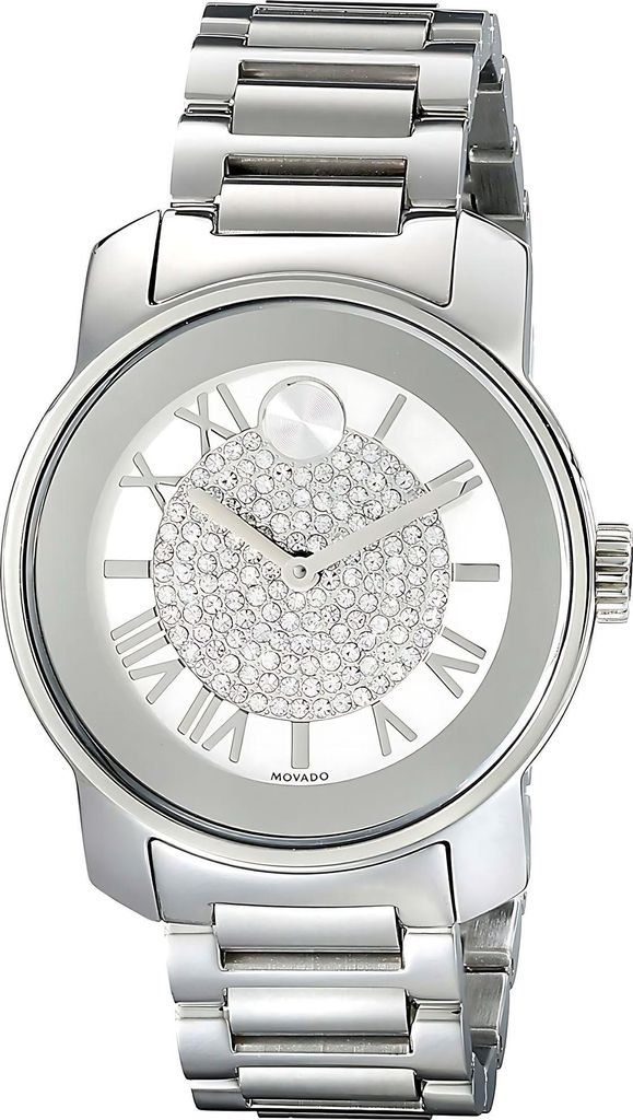Movado Bold Damenuhr silber Edelstahl elegante Designer Uhr