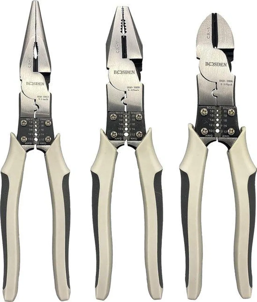 Kit 3 Scies Professionnelles - 20cm Scie Latérale/Combinée & 23cm Pointue