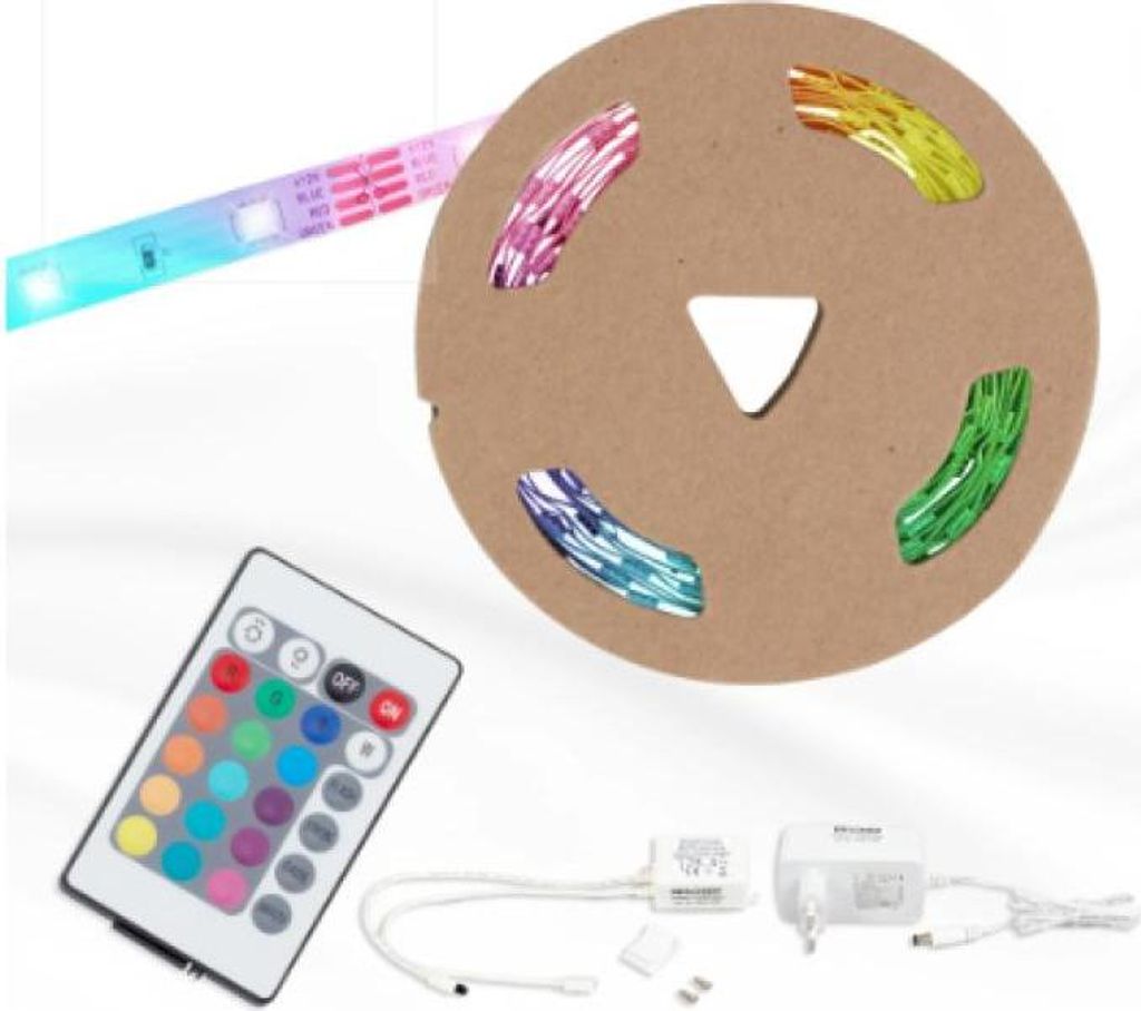 Nastro LED RGB 1000 cm 0,08W bianco Immagine del prodotto 