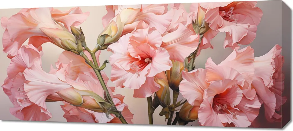 Quadro Sinfonia Floreale 90x40 - L'Arte di Arredare con i Fiori