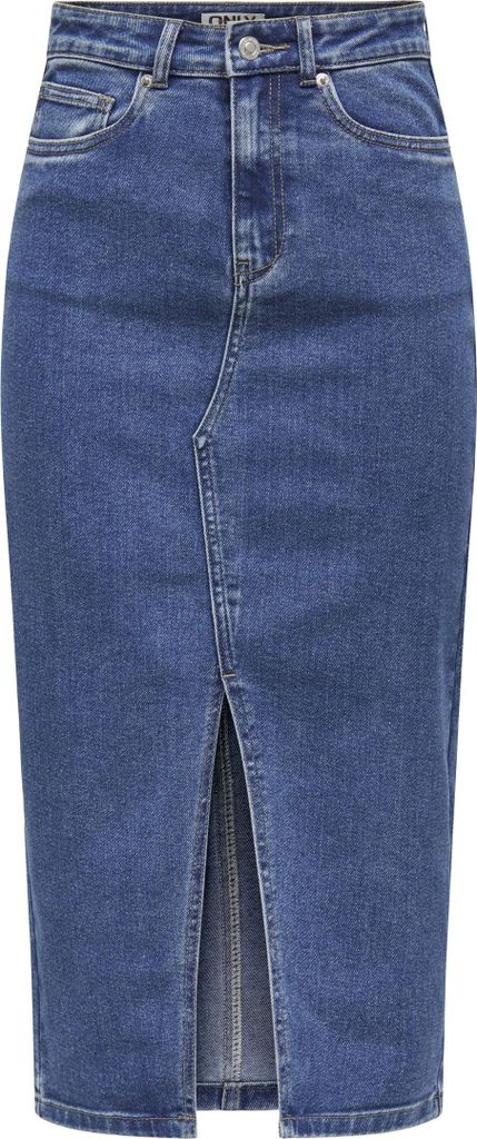 ONLY Jeansrock mit hoher Taille und Schlitz vorne Größe: M Produktbild 