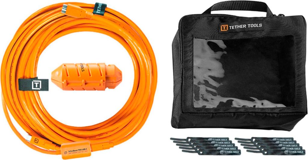Tether Tools USB-C zu Micro-B- Kabel-System 9,40m orange