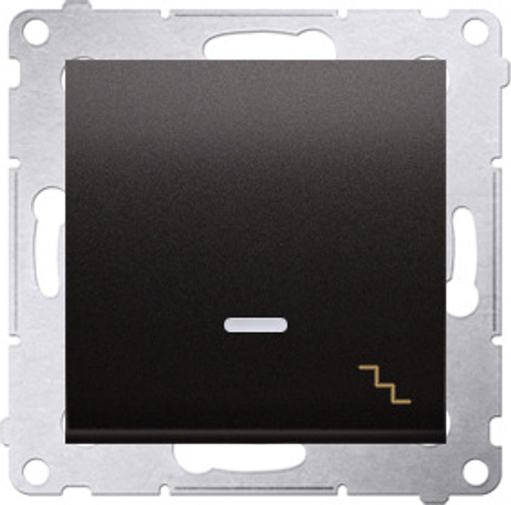 Treppenschalter (Modul) mit Aufdruck LED Anthrazit matt Kontakt Simon 54 Premium DW6AL.01/48