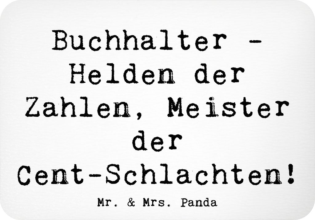Mr. & Mrs. Panda magnet Spruch Buchhalter Helden - Weiß - Geschenk, Beruf, Rechnungswesen, zettelhalter, Cent, Berufsleben, Berufspassion, handgef...