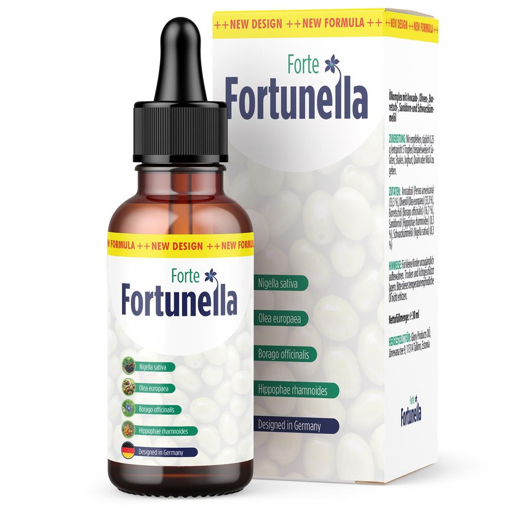Fortunella Forte Öl-Komplex Tropfen | Für einen gesunden Lifestyle | Einfache Anwendung | 30 ml Inhalt pro Flasche
