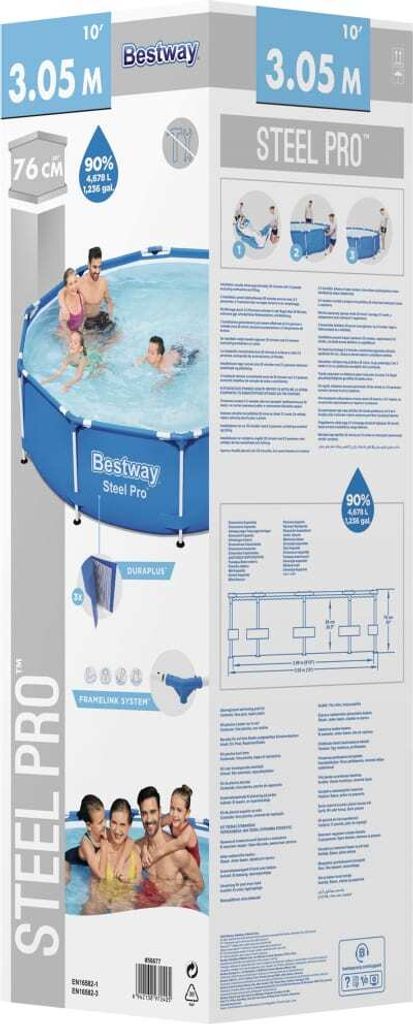 Bestway Steel Pro Swimming-Pool 305x76 cm Produktbild 2