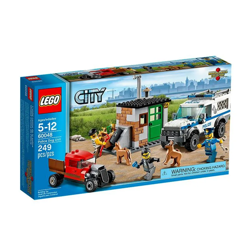 LEGO City 60048 La Cachette des Bandits avec Chien Policier et 4x4