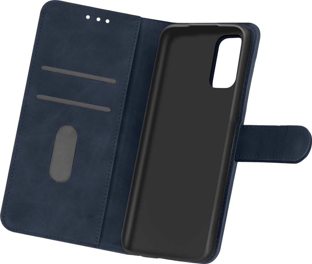 Avizar, Flip Cover Geldbörse, Etui Kunstleder für Oppo Find X3 Lite, Dunkelblau