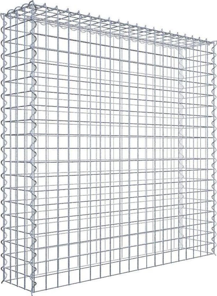 Anbaugabione Typ 3 100 cm x 100 cm x 20 cm (L x H x T), Maschenweite 5 cm x 5 cm, Spirale