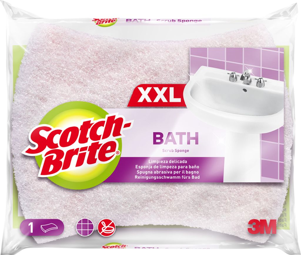 Scotch Brite Reinigungsschwamm Soft XXL Farbe: rosa/weiß