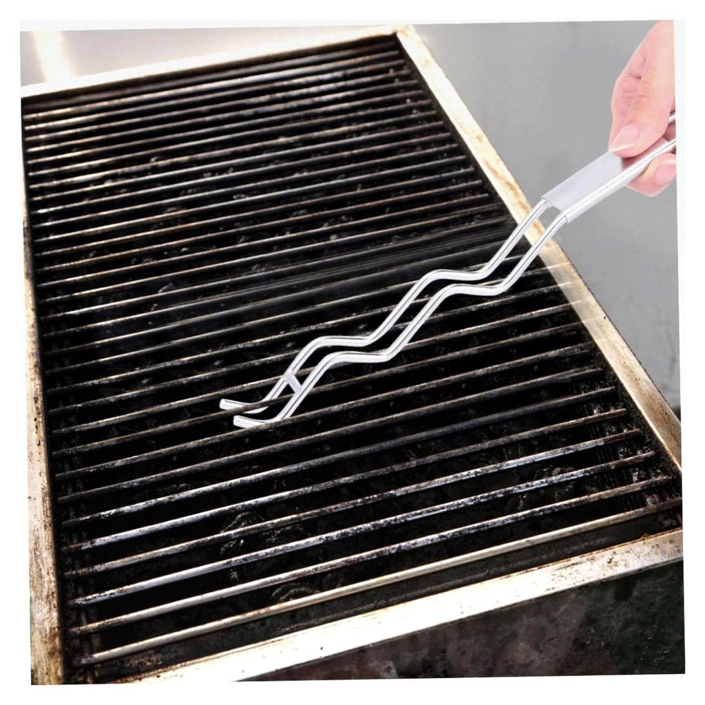 Edelstahl Grillgabel für Barbecue und Camping, leicht und langlebig