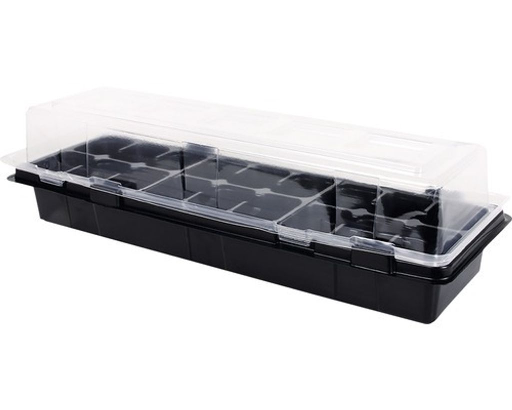 Nohel Garden Mini-pot MEDIUM 18 fori 47x16x12cm 2 pezzi Immagine del prodotto 