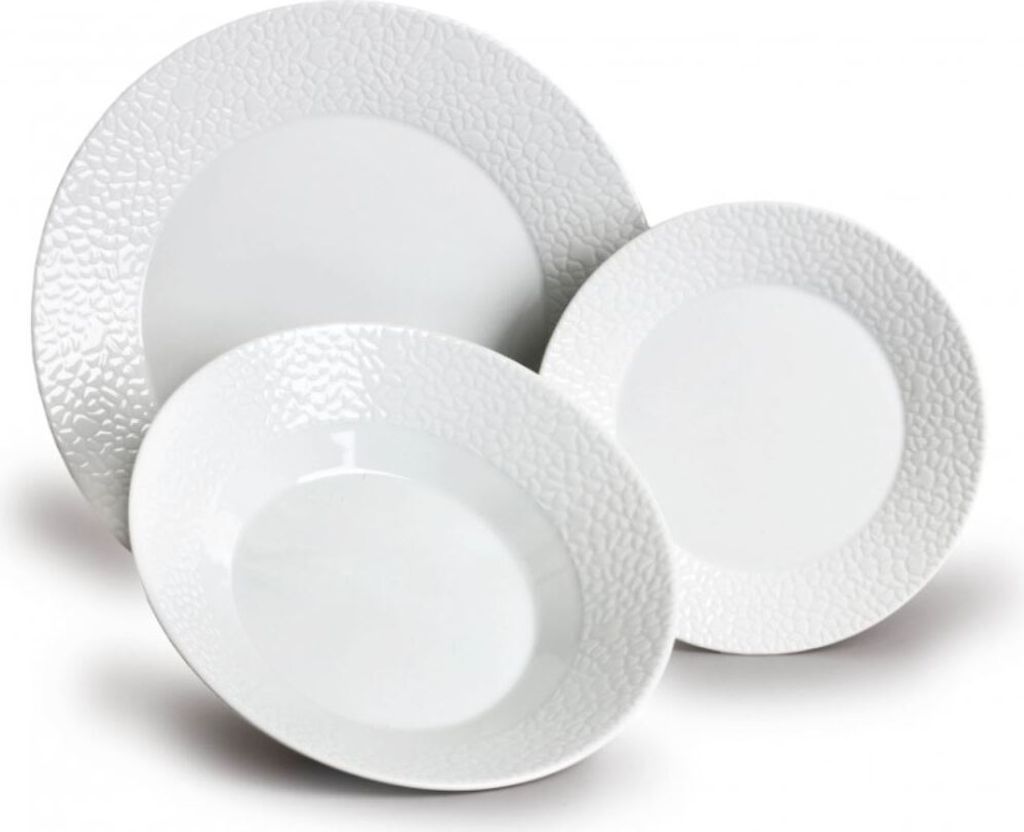 Talířová souprava, bílý porcelán, Mosaic, Thun, 18 d. Obrázek produktu 