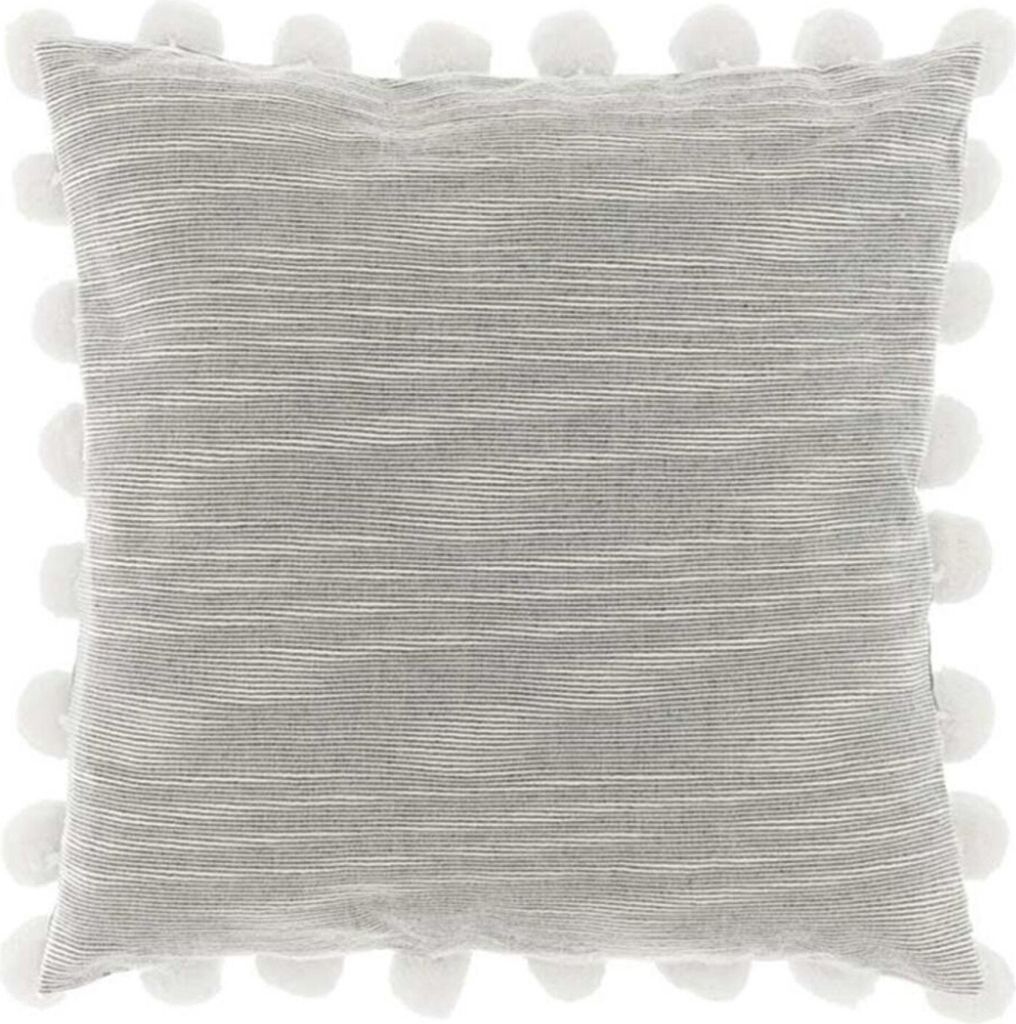Marrakesch Kissenbezug IWAN Grau inklusive Füllung Kissen 45x45 cm groß | Sofakissen Kuschelkissen aus Baumwolle als Aesthetic Wohnzimmer Deko au...
