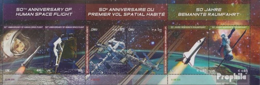 Briefmarken UNO - Wien 2011 Mi Block30 (kompl.Ausg.) postfrisch Raumfahrt