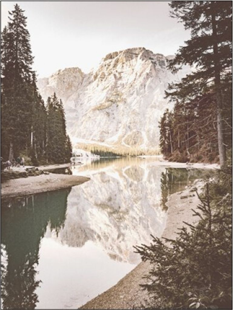 TPFLiving Kunstdruck LW-15 (OHNE RAHMEN) Poster - Leinwand - Wandbild - Hochauflösender Giclée-Druck, langlebig und hochwertig - Herbstlandschaft...