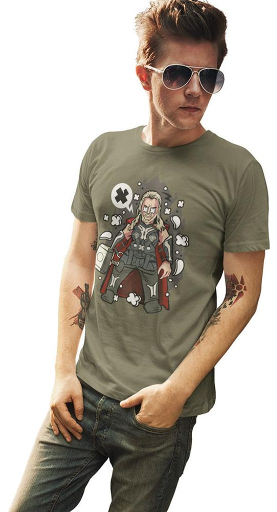 D&B Uni Polo PC00112 Thor MilitärGrün-Größe 3XL