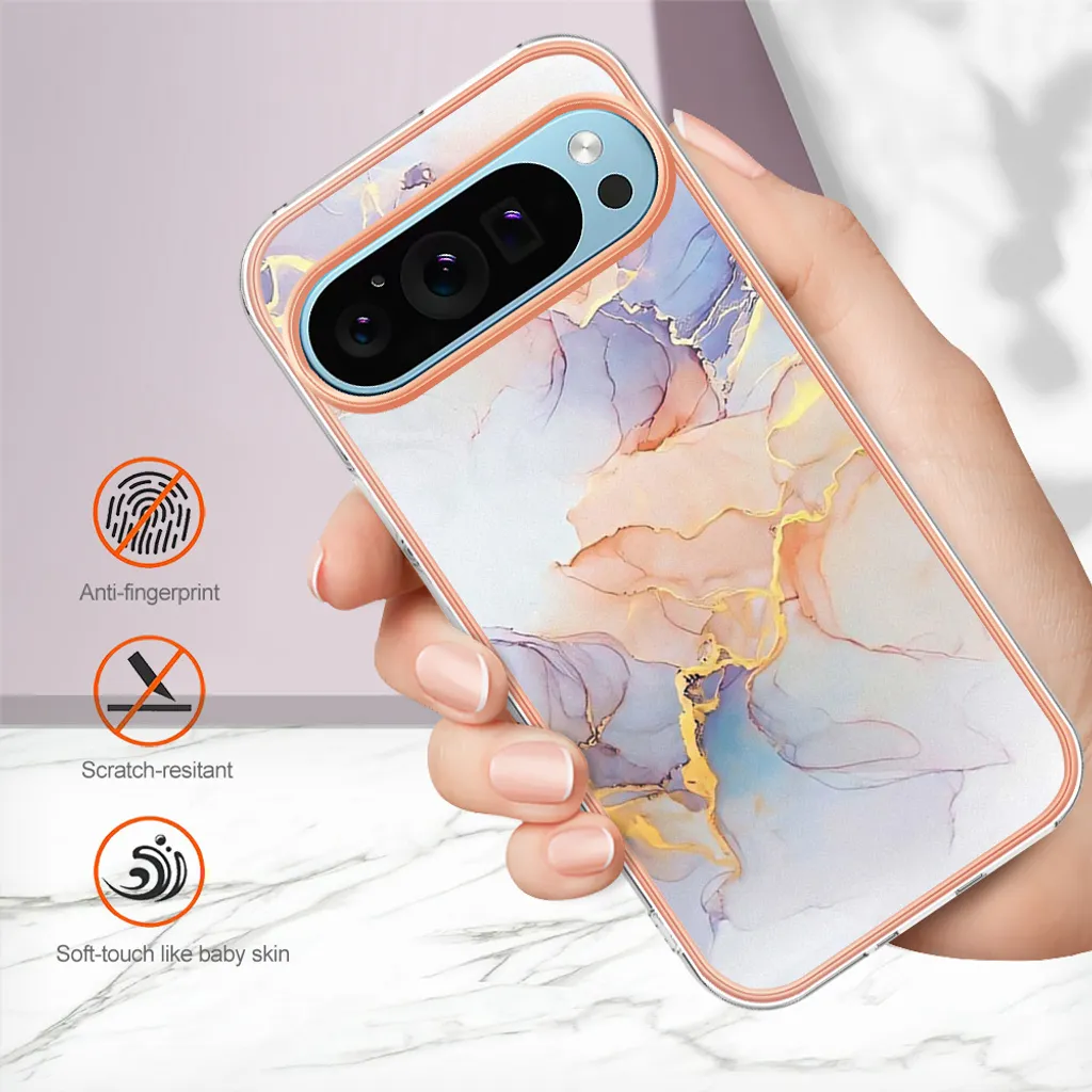 Custodia per Google Pixel 9 Pro XL, custodia in silicone TPU antiurto a fantasia Grigio - 4