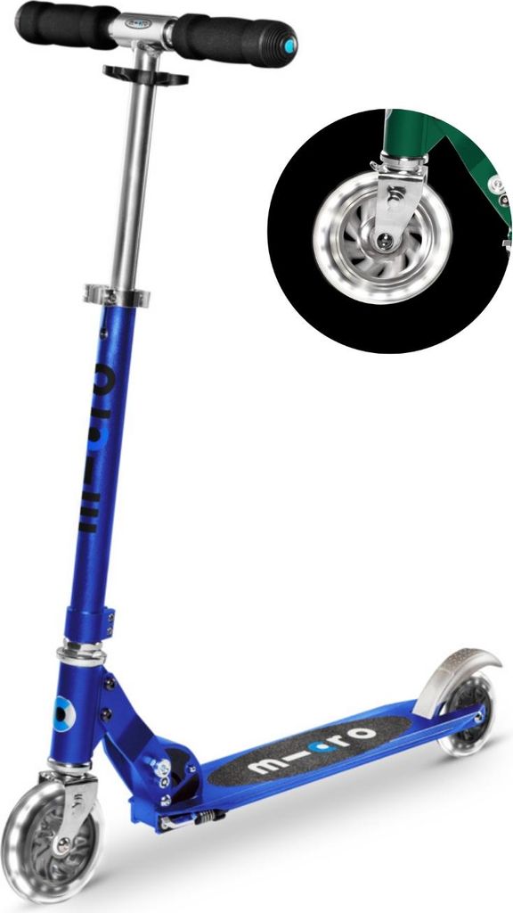 Micro Scooter Sprite LED Sapphire Blue - höhenverstellbar - Produktbild 