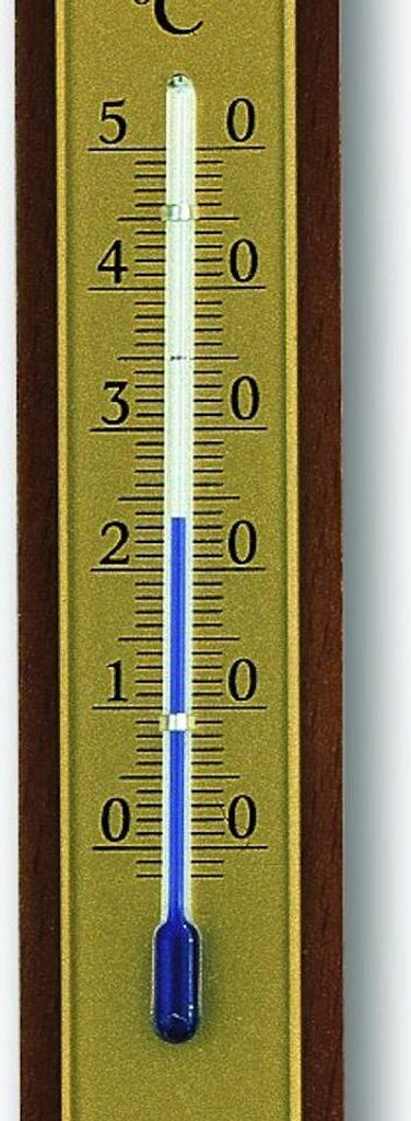Zimmer-Thermometer Nußbaum Produktbild 