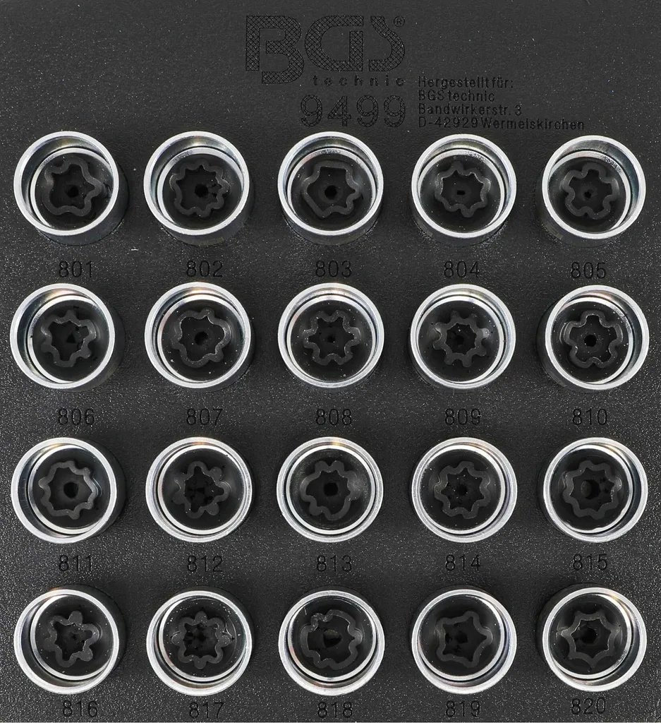 Set Chiavi Master Bulloni Audi BGS 9499 | 20 Pezzi | Consegna 24h