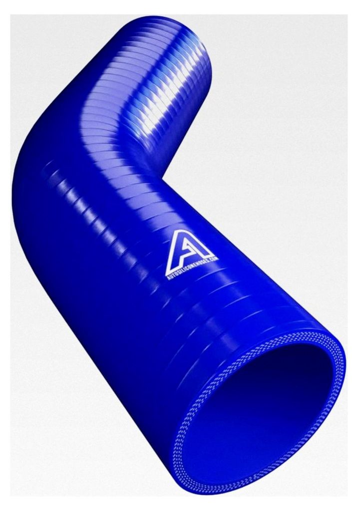 65 mm ID blauer 45 Grad Silikonbogen Schlauch