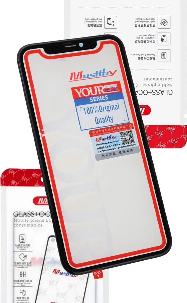 Écran iPhone 12 cassé ? Verre MUSTTBY avec OCA pour une réparation net