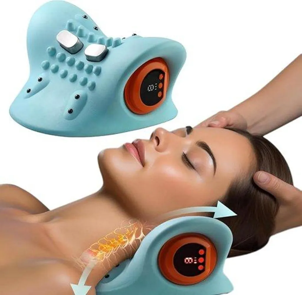 Coussin de massage chauffant pour dos et épaules - Masseur Shiatsu Pro