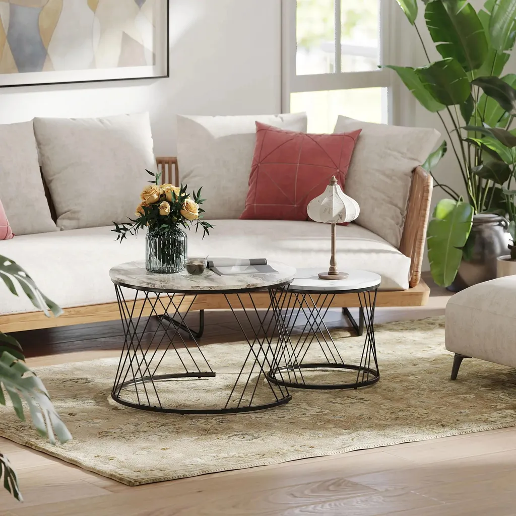 Tables basses gigognes de salon pour optimiser les petits espaces - 9