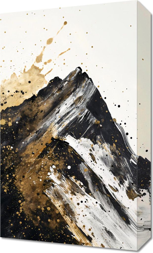 Bild 30x50cm Goldene Gipfel