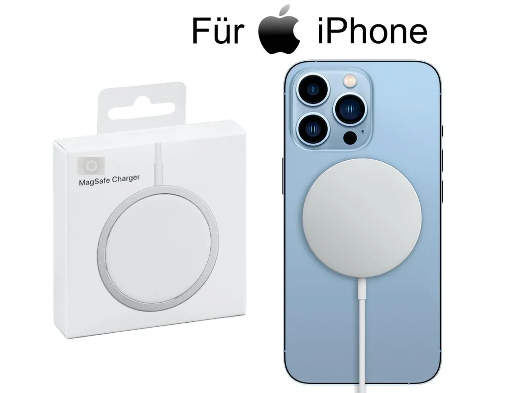 Caricabatterie Magnetico MagSafe 15W per iPhone 12-17 | Wireless Bianco