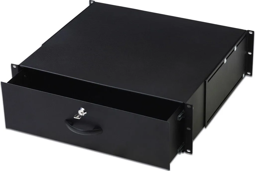 Lanview RAD110BL rail de guidage robuste en acier pour baie serveur