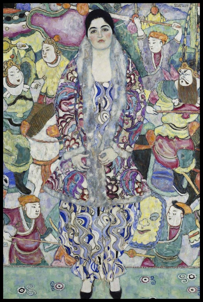 Plakat 61x91,5cm Porträt von Friederike Maria Beer, Klimt Vintage