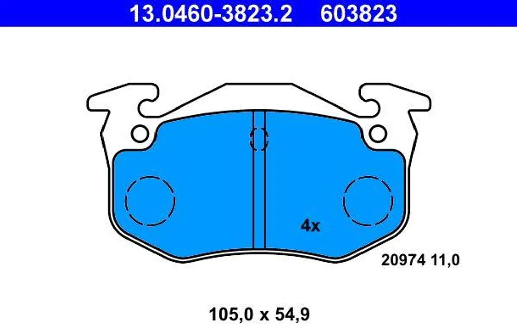 Plaquettes de Frein ATE 13.0460-3823.2 : Stop aux Bruits et Vibrations