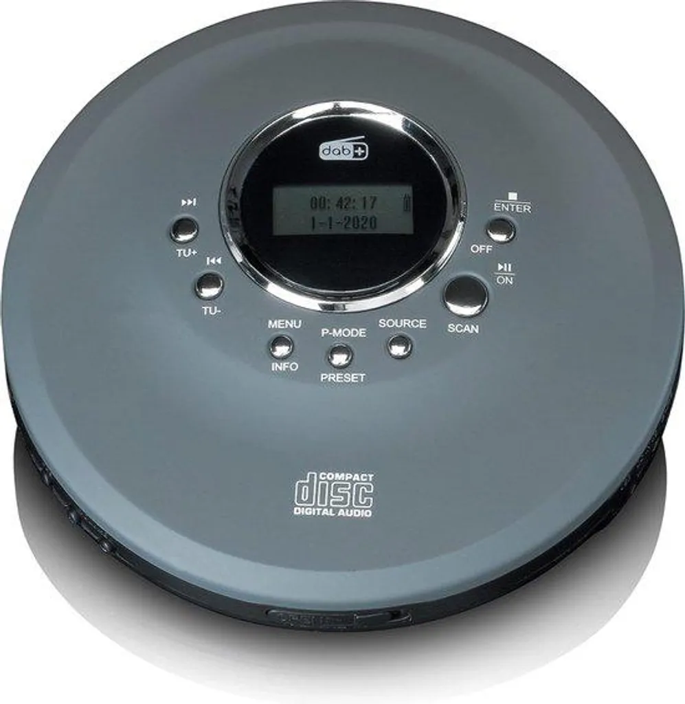Lecteur CD Portable pour Voiture et Sport - Noir Rechargeable avec Antichoc