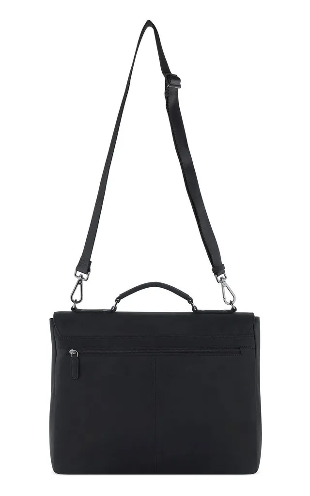 Sac ordinateur Bugatti Luca noir à rabat - Protection PC 15 pouces - 4