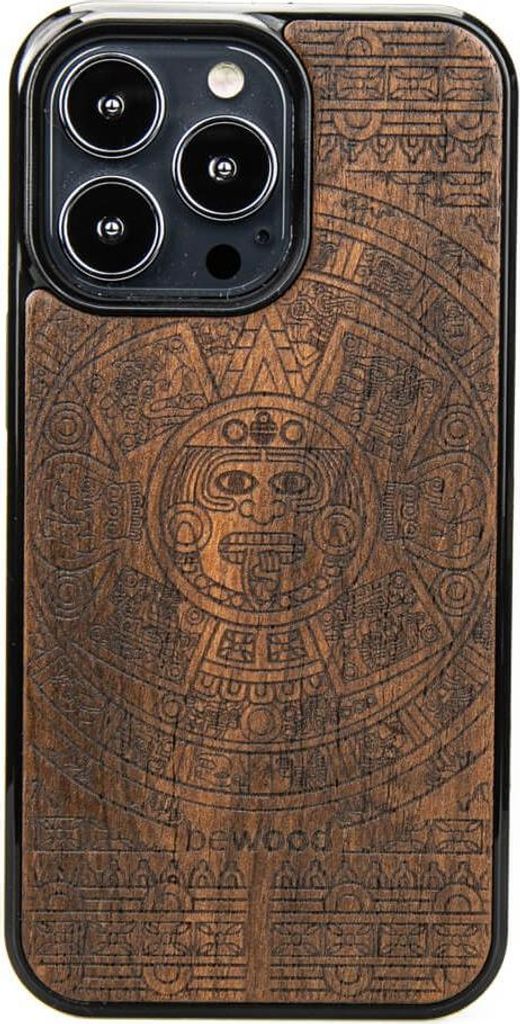Holzhülle für iPhone 13 Pro AZTEC CALENDAR ZIRICOTE