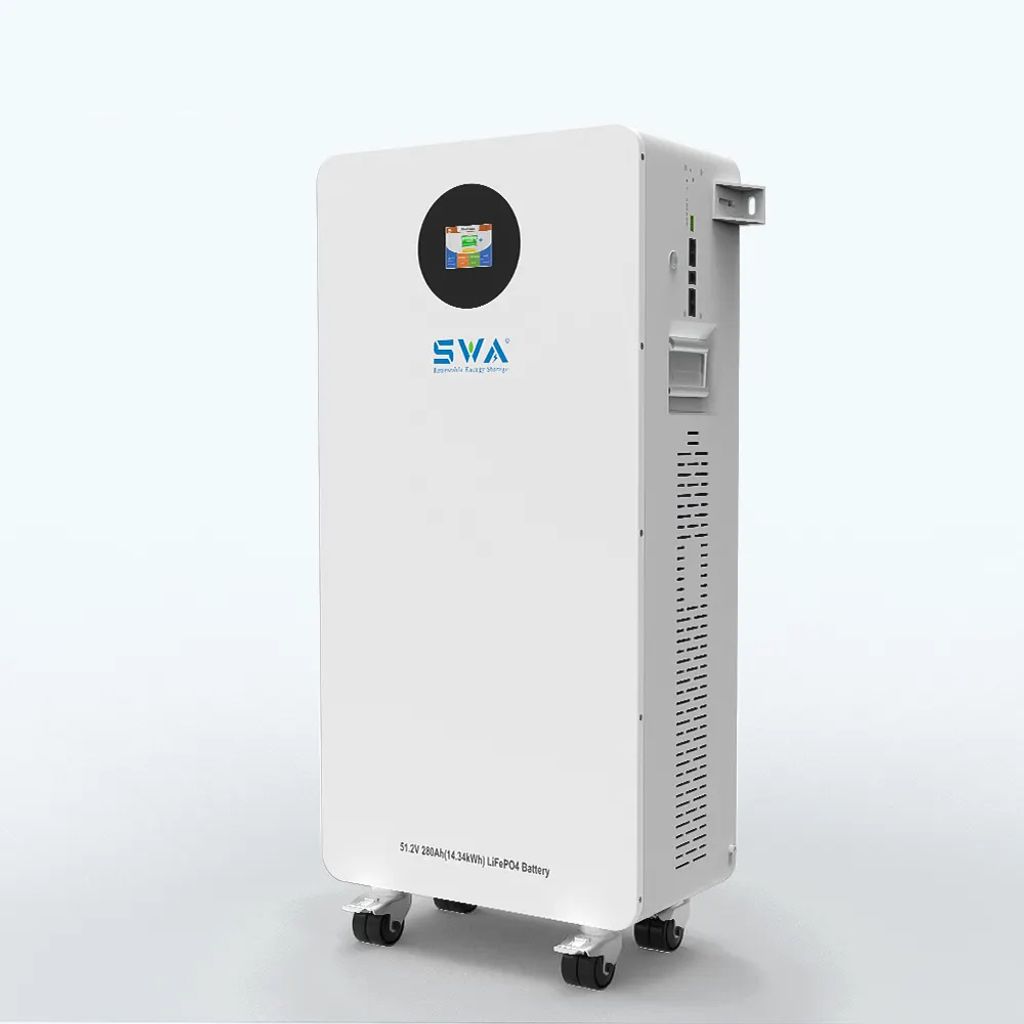 280AH 14,34 kWh PV Solar Speicher Lifepo4 Lithium 48V 51,2V mit Touchscreen