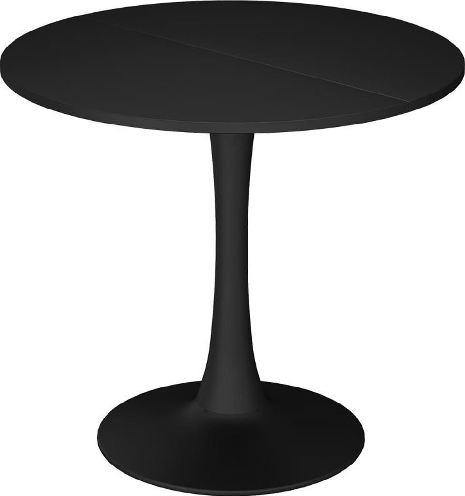 Esstisch Vicco Carl Schwarz 80 x 80 cm, Model 57359 Produktbild 