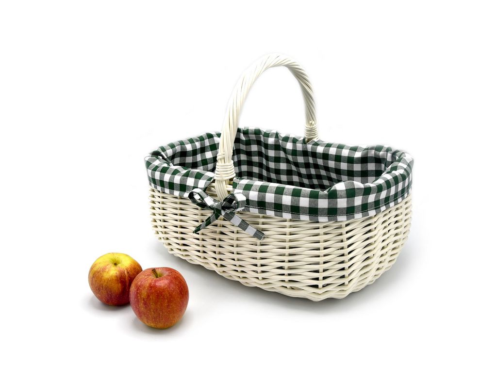 MyBer Korb Rattankorb Weidenkorb Einkaufskorb Picknickkorb Tragekorb Vollweide K12-014-W-SDGW