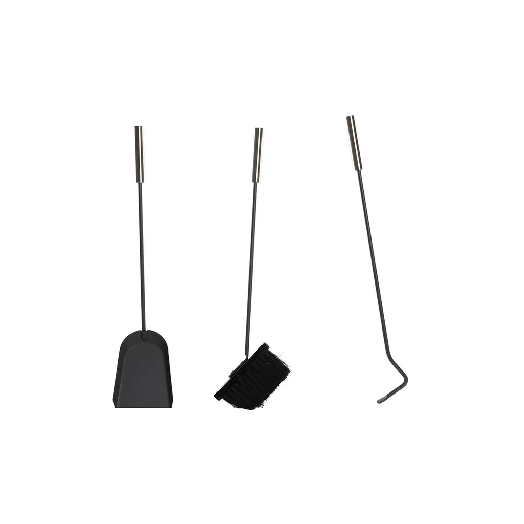 Accessoires de cheminée pour poêle à bois en inox noir - Format compact - 3