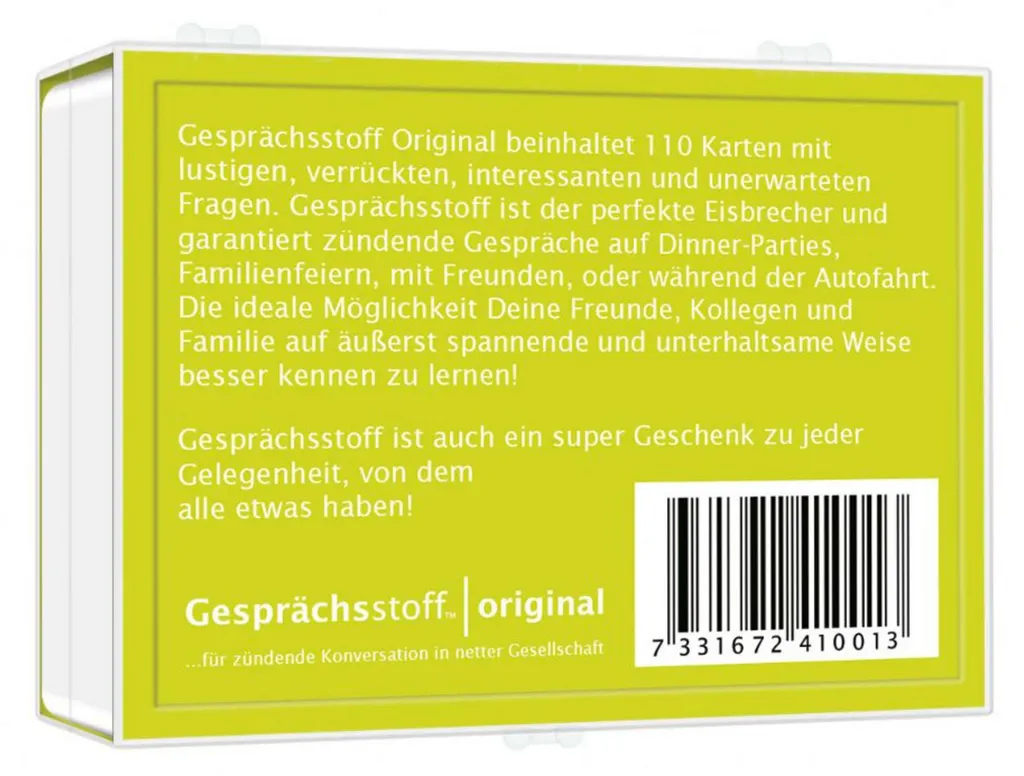 Jeu de cartes Sujet de conversation Original pour soirées entre amis