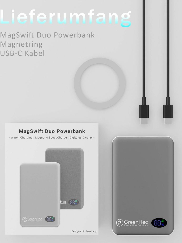 Magsafe Powerbank iPhone 16 15 14 13 12 11 Pro Max Produktbild 9