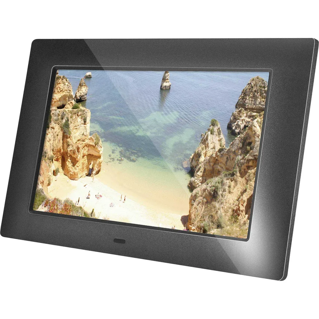 Braun DigiFrame 720 cadre numérique 7 pouces écran LED noir slim design